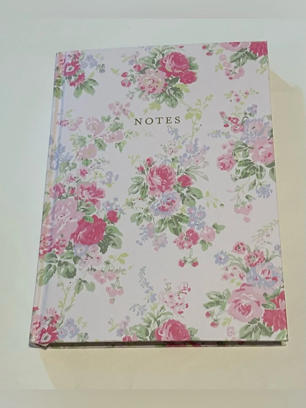 New Laura Ashley Pink Floral Lined Journal 8 3/8” x 6” made in Vietnam 128 Pages